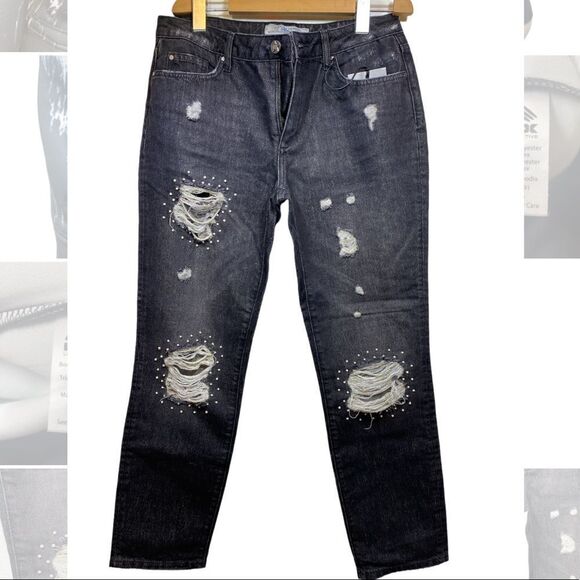 Silvian Heach stylish black jeans with round bead - Picture 4 of 9